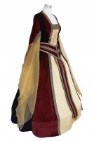 Ladies Medieval Tudor Costume And Headdress Size 22 - 26
